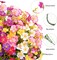 12 Bundles Artificial Flowers for Outdoor, aux Silk Wildflowers Daisy, Colorful Plastic Fake Plants for Outside Planter Porch Window Box Garden Decor in Spring Summer